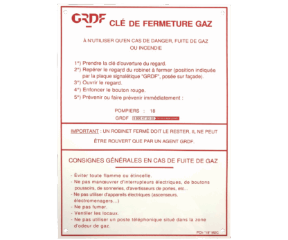 Signalétique branchement XA637